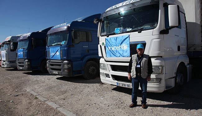 UNICEF Humanitarian Aid Sent to Ayn al-Arab Area in Aleppo