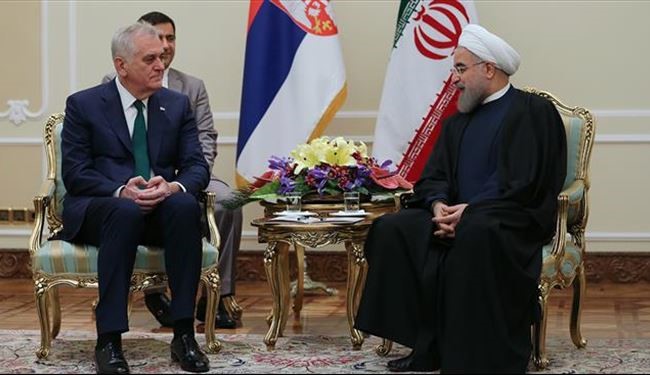 Iranian President Meets Serbian Counterpart in Tehran