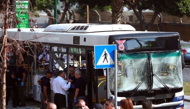 20 زخمی در انفجار اتوبوس صهیونیست‌ها