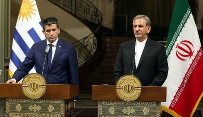 ايران والاوروغواي تؤكدان على مكافحة الارهاب وتعزيز العلاقات الثنائية