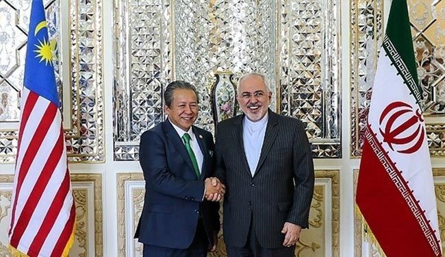 ظريف: فرصة جديدة للتعاون بين ايران وماليزيا