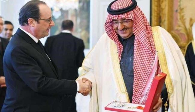 اصرار ولی‌عهد سعودی برای دریافت نشان ملی فرانسه!