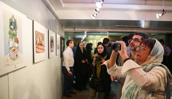 نمایشگاه کاریکاتور هولوکاست در تهران +عکس