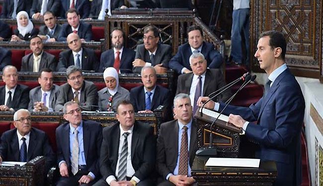 الرئيس السوري يرفض اي حل خارج ورقة وفد دمشق بجنيف