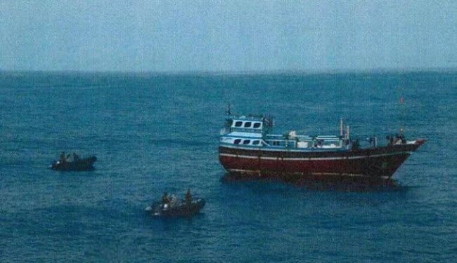 سفن عسكرية سعودية تحتجز زورق صيد ايراني في الخليج الفارسي