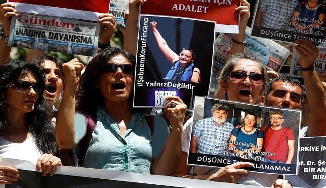 تظاهرة في اسطنبول احتجاجا على احتجاز نشطاء