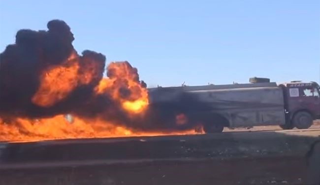Syrian Army Troops Attacked ISIS Oil Tankers in Sweida Province