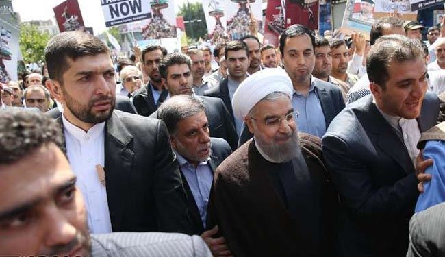الرئيس روحاني: الشعب الفلسطيني ليس وحيدا