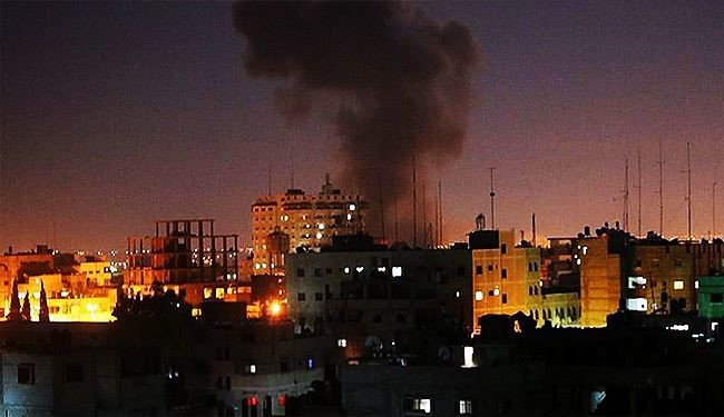 الطيران الحربي الصهيوني يشن سلسلة غارات على اهداف بغزة