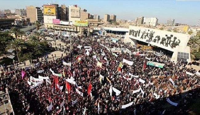 انطلاق التظاهرة التي دعا اليها الصدر وسط بغداد