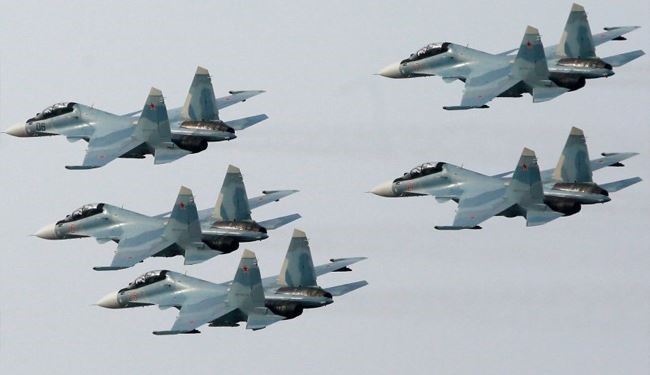 Russian Jets Bombard ISIS Positions in Central Syria, Killing 18 Terrorists.