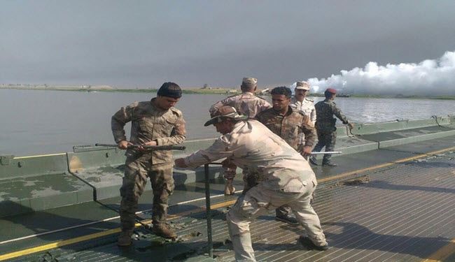 بالصور.. انجاز للهندسة العسكرية العراقية على نهر دجلة