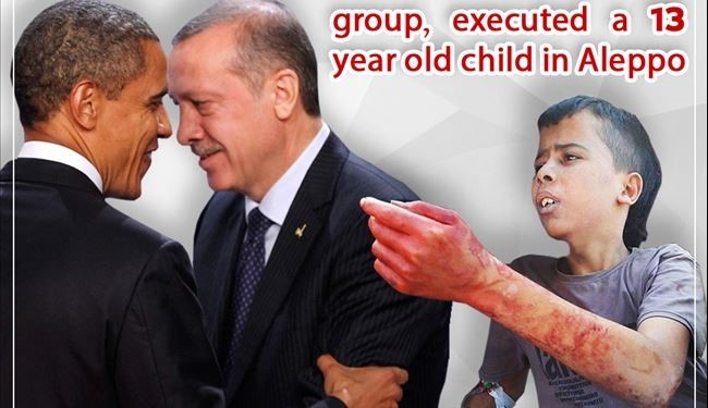 US & Turkey Backed What Called “MODERATE REBELS” Beheads a 13 Years Old Child in Aleppo