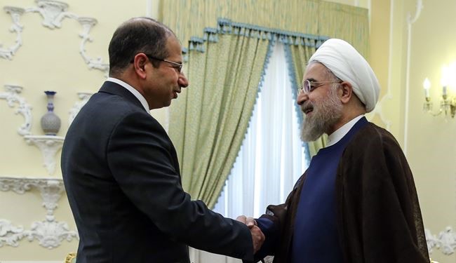 رئیس جمهور با رئیس مجلس عراق دیدار کرد + تصاویر