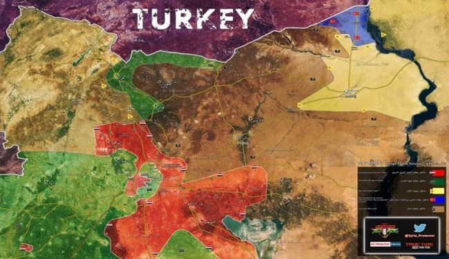 بالخريطة: معارك متعددة الجنسيات في الشمال السوري.. مناطق السيطرة والنفوذ