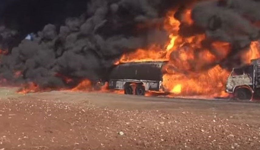 Syrian Army Destroys Several ISIL’s Oil Tankers