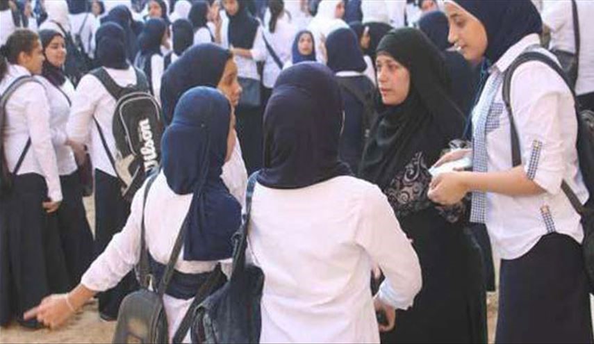 استقرار پلیس مخفی، جلوی مدارس دخترانۀ مصر