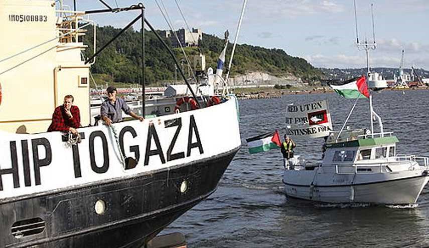 سفينة جديدة تقترب من شواطىء غزة في محاولة لكسر الحصار