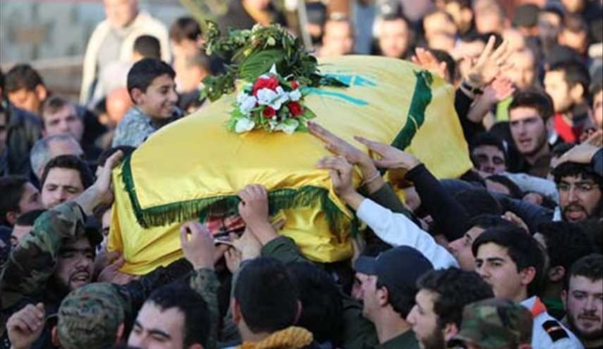 صور/ حزب الله يشيع شهيد الواجب على وقع الشعارات الحسينية