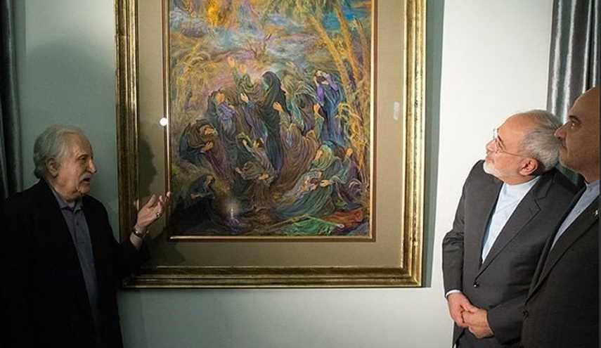 ظریف از نقاشی‌های فرشچیان در مذاکرات هسته‌ای استفاده کرد