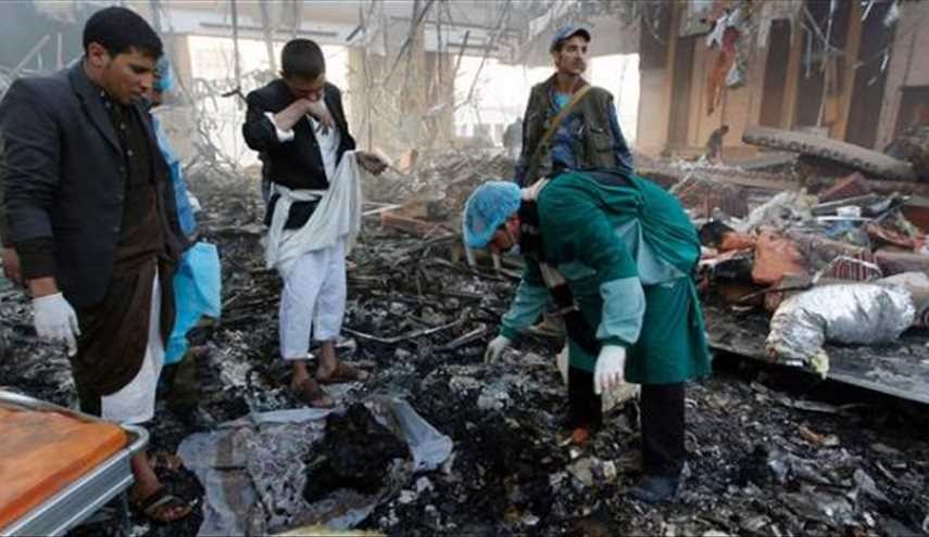 اليمن يرد على بيان التحالف السعودي بشأن مجزرة صالة العزاء