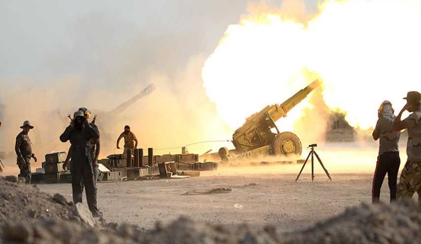 آغاز حملات توپخانه ای به مواضع داعش درموصل