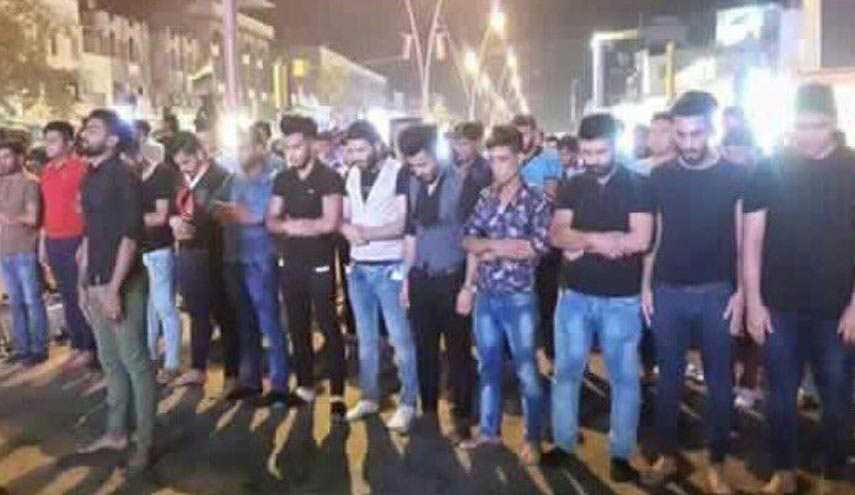 نماز مشترک شیعیان و اهل تسنن در خیابانهای بغداد