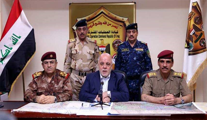 العبادي يتعهد من نينوى برفع العلم العراقي في الموصل