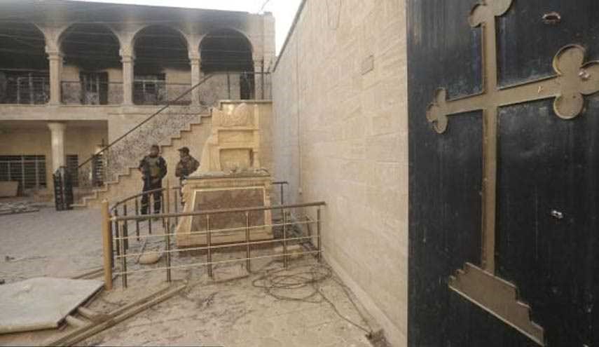 ویرانی‌های به‌جا مانده از داعش در کلیسای عراقی +عکس