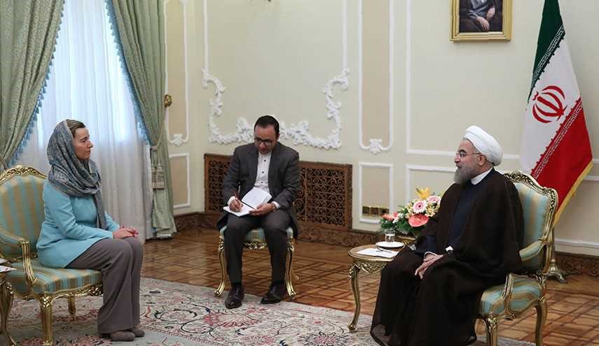 Mogherini EU Foreign, security Chief Met Iranian President in Tehran
