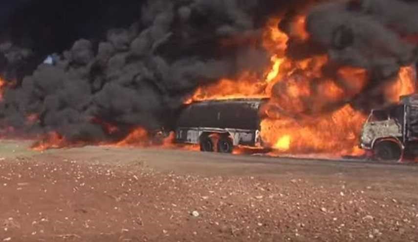 Syrian Army Destroys ISIS Fuel Tankers, Cars in Sweida