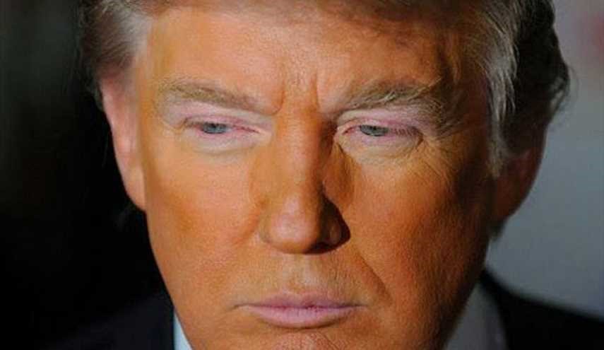 اسرار رنگ نارنجی صورت دونالد ترامپ! +عکس