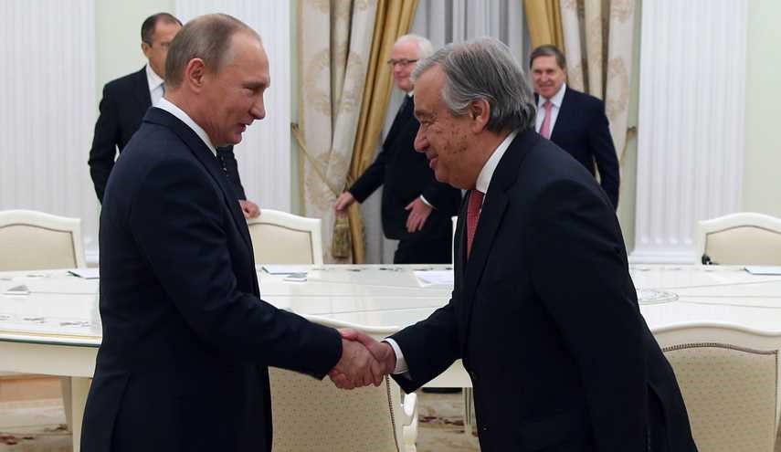 Russian President Putin Meets Next UN Chief Antonio Guterres