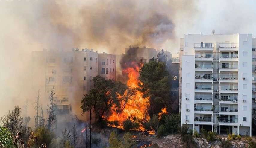 آتش به تل آویو رسید/ فرودگاه بن گوریون بسته شد+تصاویر