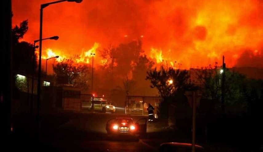 مقام های صهیونیست:آتش سوزی عمدی است