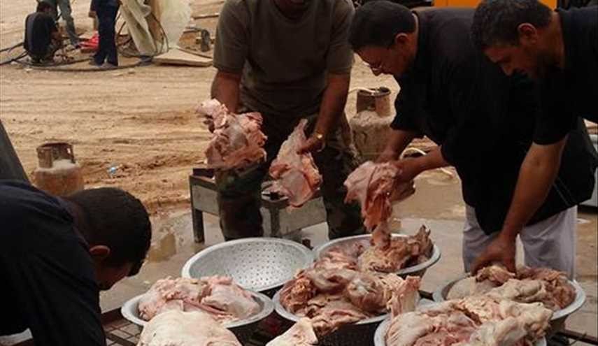الموصل : طبخ الطعام من قبل حملة سفير الحسين (ع ) للدعم اللوجستي ...