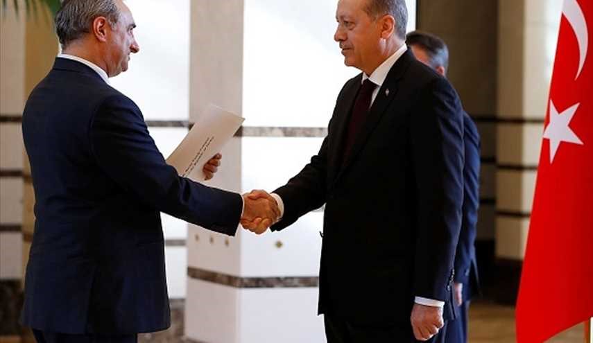 دیدار اردوغان با سفیر اسرائیل در آنکارا (تصاویر)