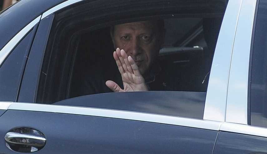 موكب أردوغان الرئاسي يتعرض لحادث سير +صورة