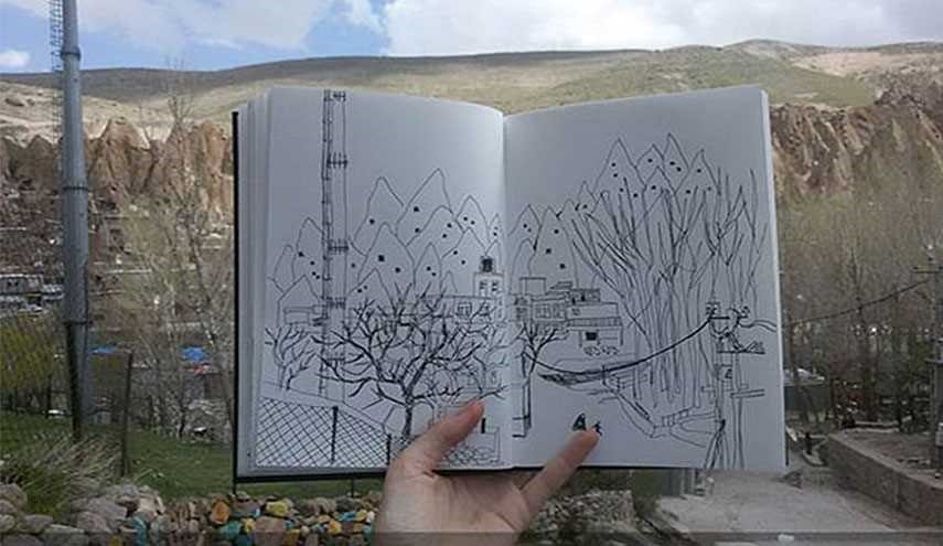 نقاشی‌های یک دانشجوی روس از سفرش به ایران