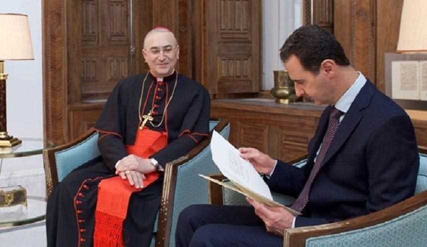 پاپ فرانسیس به بشار اسد پیام داد
