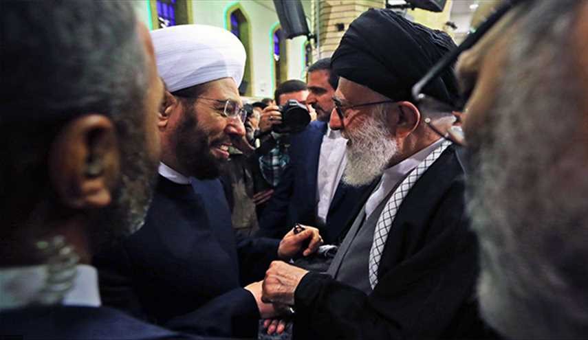 بالصور؛ الشیخ احمد بدرالدین حسون يلتقي بقائد الثورة الاسلامية
