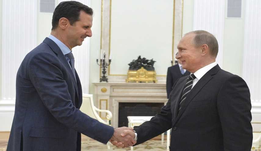Russian President Putin Congratulates President Assad on Aleppo Liberation