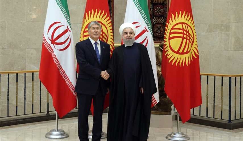President Rouhani, Kyrgyz counterpart confer in Bishkek