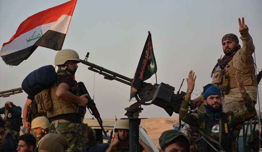 بالصور ..قوات الحشد الشعبي العراقي في الخطوط الأمامية قرب قرية 