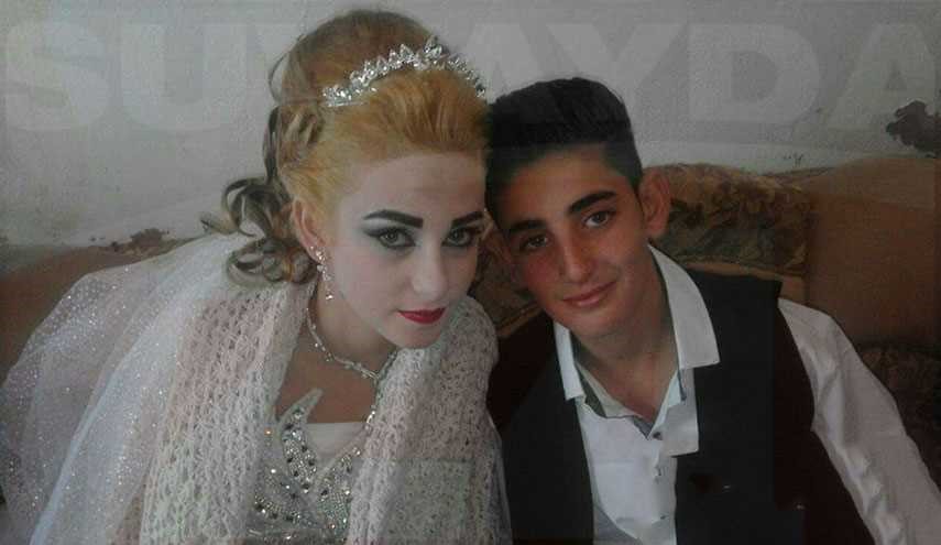 صور/ أصغر عروسين في السويداء السورية يثير جدلا بمواقع التواصل!