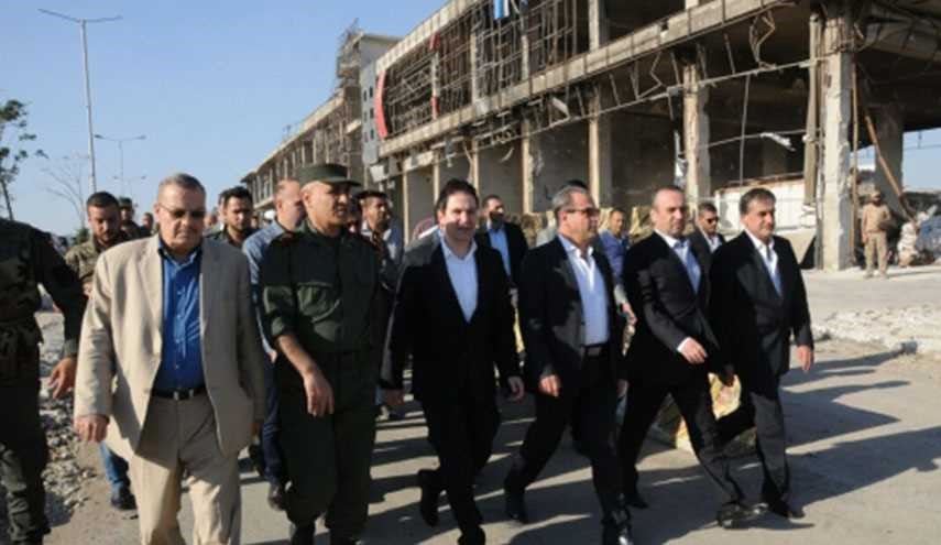 رئيس الحكومة السورية و15 وزيرا في حلب