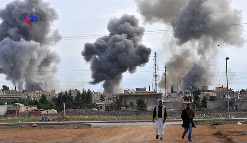 الجيش التركي يطلق 40 صاروخا على مدينة الباب في ريف حلب