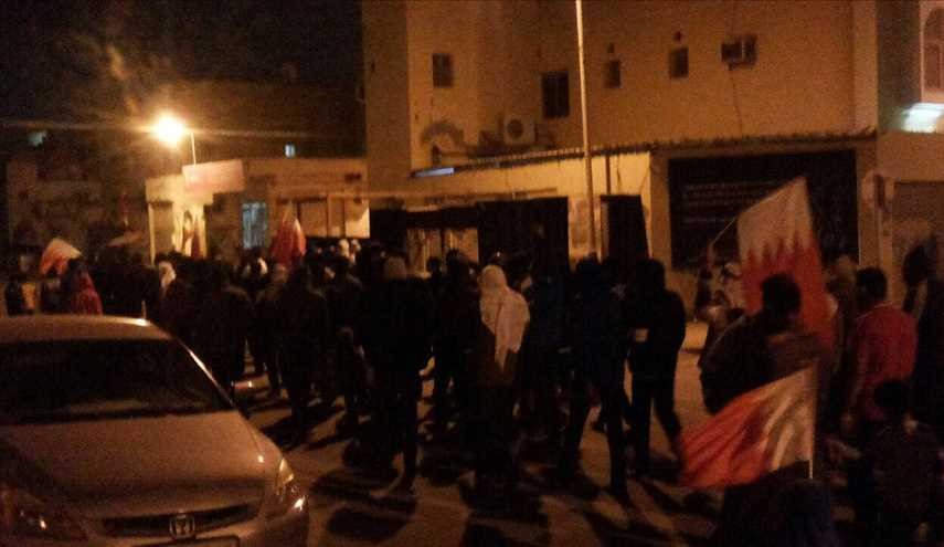 بالصور ...مظاهرات غاضبة في جزيرة النبي صالح تنديدا باعدام نظام آل خليفة للشبان البحرينيين