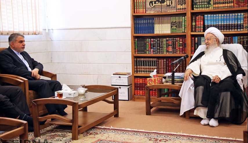 دیدار وزیر فرهنگ و ارشاد اسلامی با آیت الله مکارم شیرازی/ تصاویر