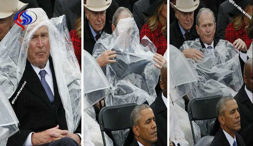 بوش با وعده اوباما با خود چتر نیاورده بود!